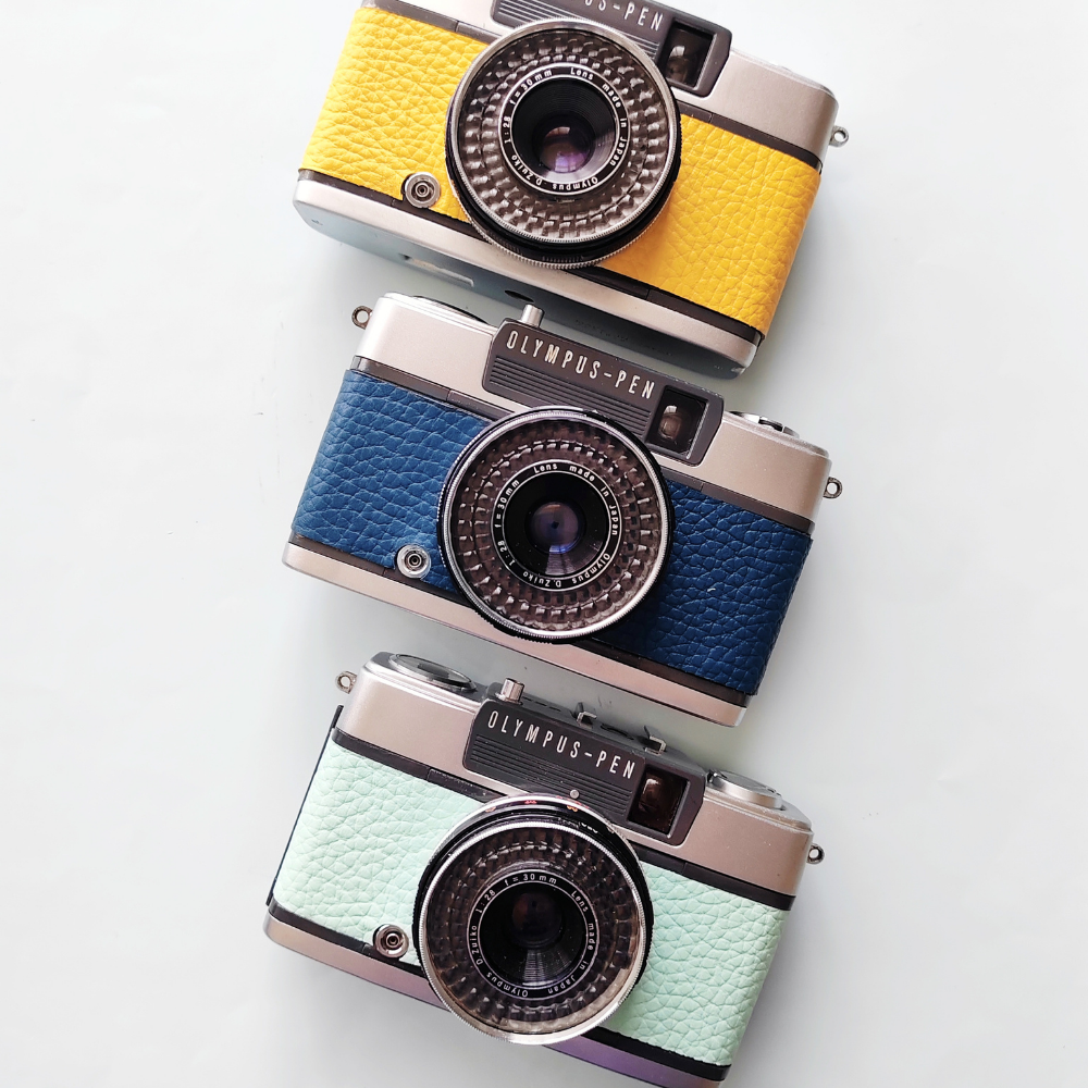 Olympus EES-2 Refurbished Half Frame Film Camera | Custom Leather