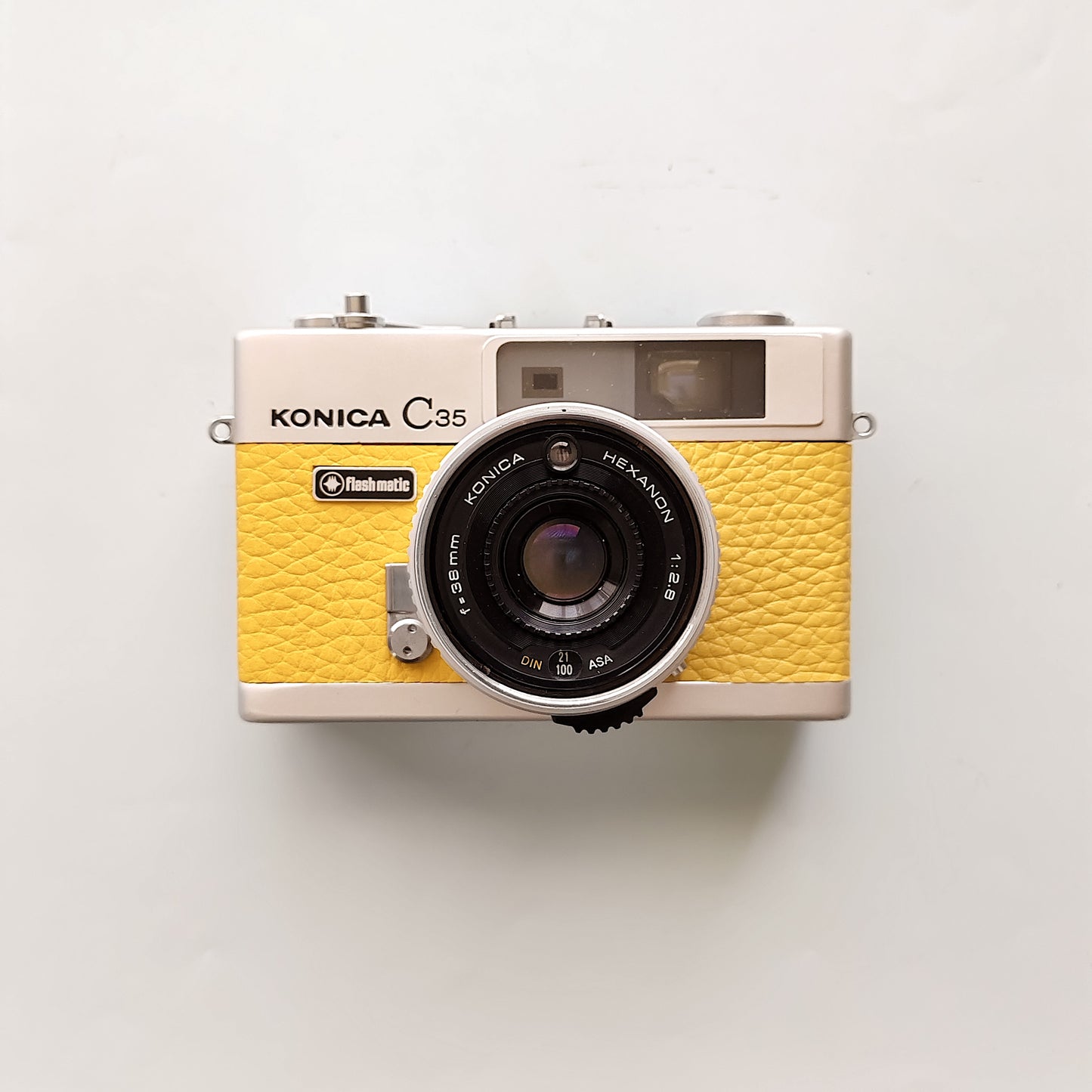 Vintage 35mm Film Camera KONICA C35 | Lemon Yellow