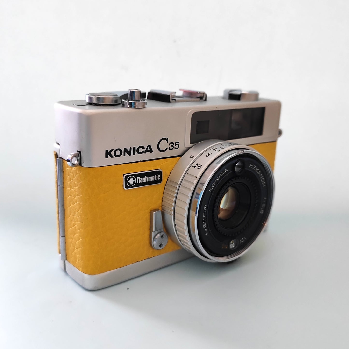 Vintage 35mm Film Camera KONICA C35 | Lemon Yellow