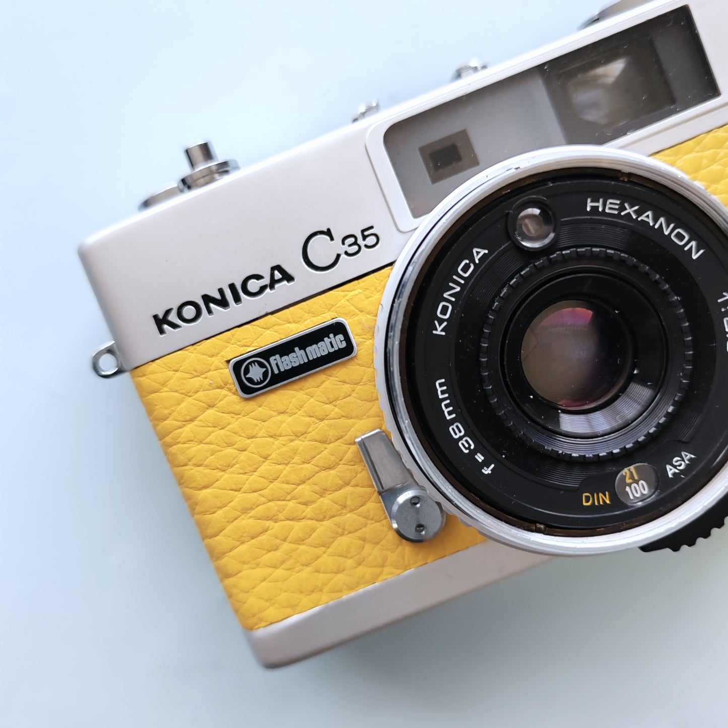 Vintage 35mm Film Camera KONICA C35 | Lemon Yellow