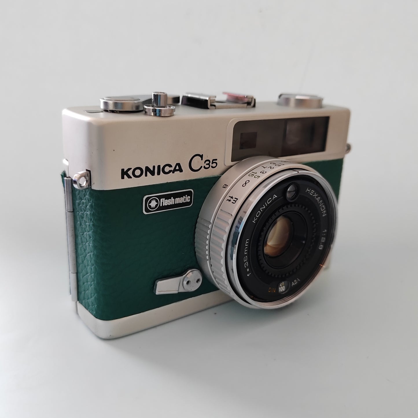 Vintage 35mm Film Camera KONICA C35 | Avocado Green