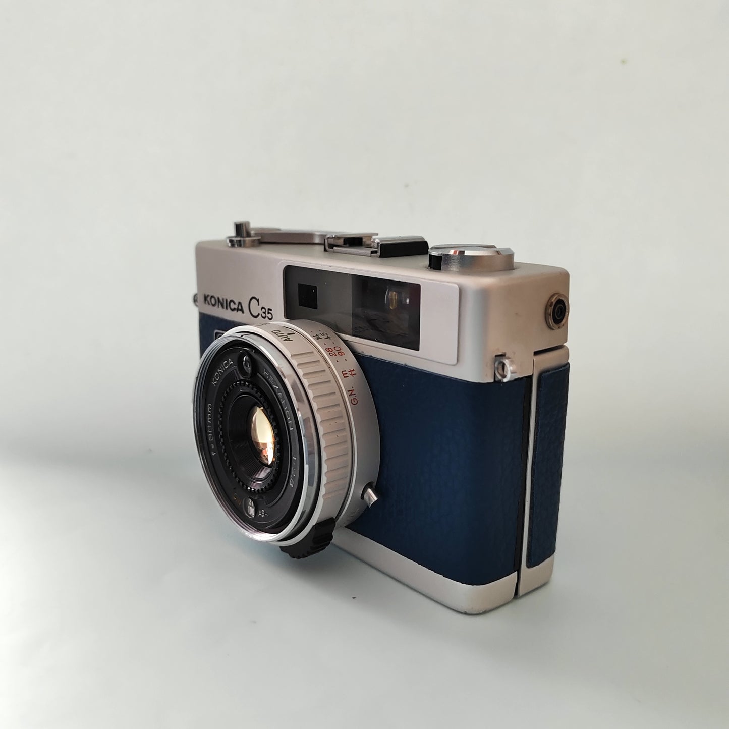 Vintage 35mm Film Camera KONICA C35 | Navy Blue