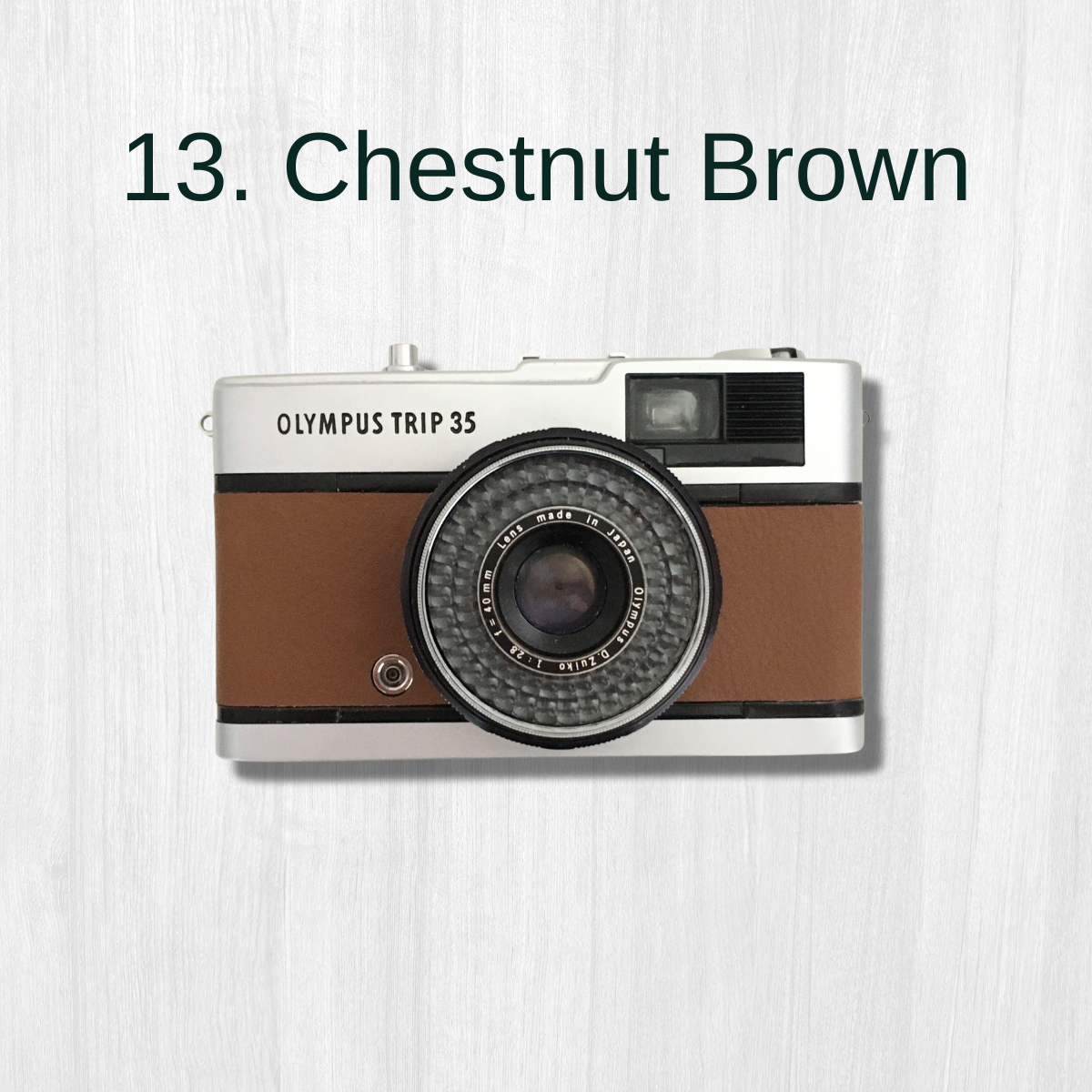 Olympus Trip 35 Film Camera - Custom Leather Colors - Restored & Ready to Shoot