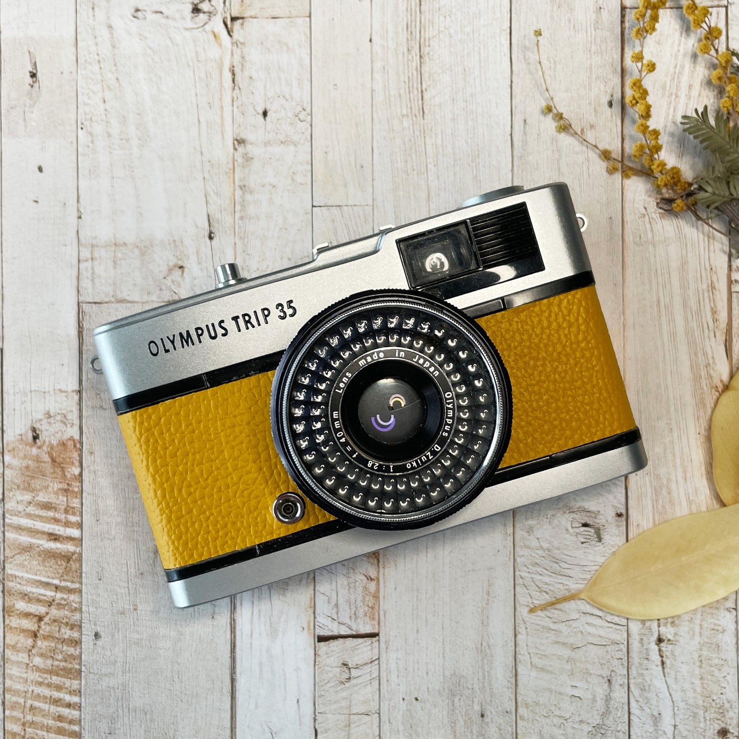 Olympus Trip 35 Vintage 35mm Film Camera | Mustard Yellow