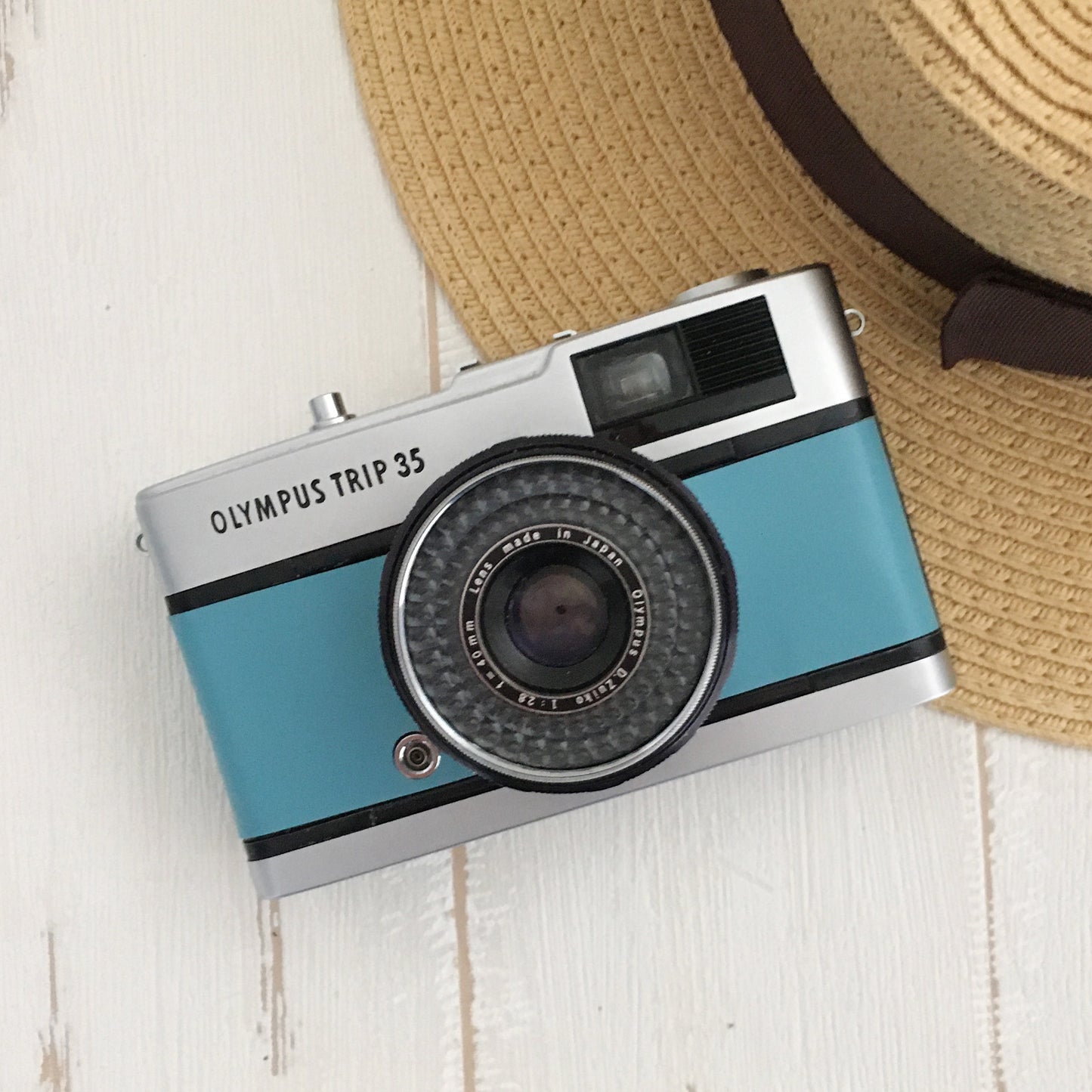 Olympus Trip 35 Vintage 35mm Film Camera | Saxe Blue