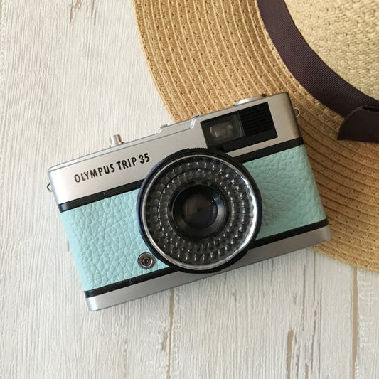 Olympus Trip 35 Vintage 35mm Film Camera | Mint Blue