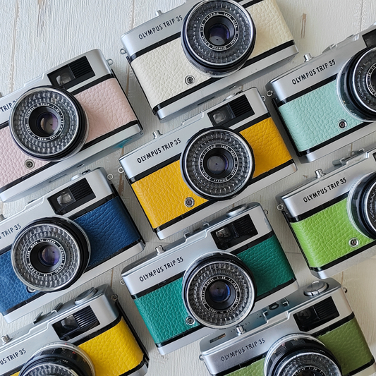 Olympus Trip 35 Film Camera - Custom Leather Colors - Restored & Ready to Shoot
