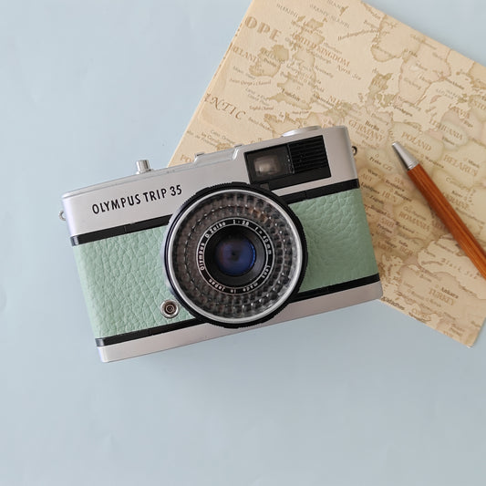 Vintage 35mm Film Camera Olympus Trip 35 35mm | Water Green