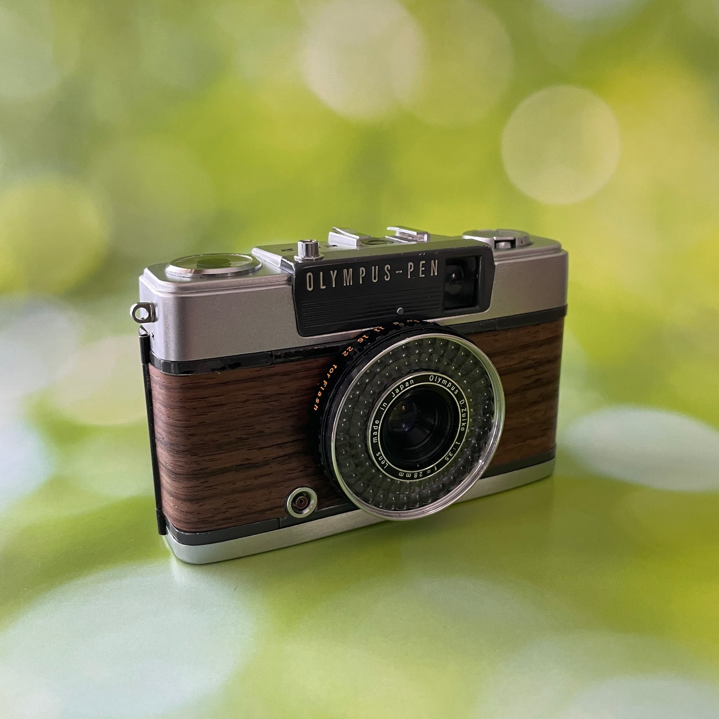 Olympus PEN EE-2 Vintage 35mm Film Camera |  Rosewood veneer