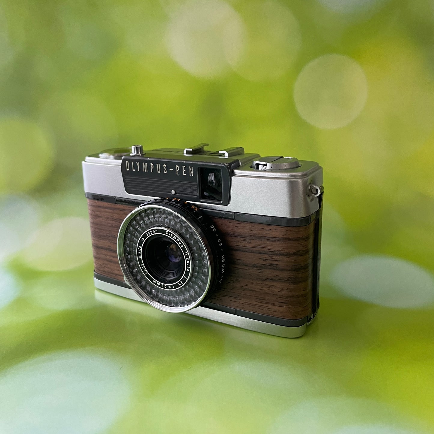 Olympus PEN EE-2 Vintage 35mm Film Camera |  Rosewood veneer