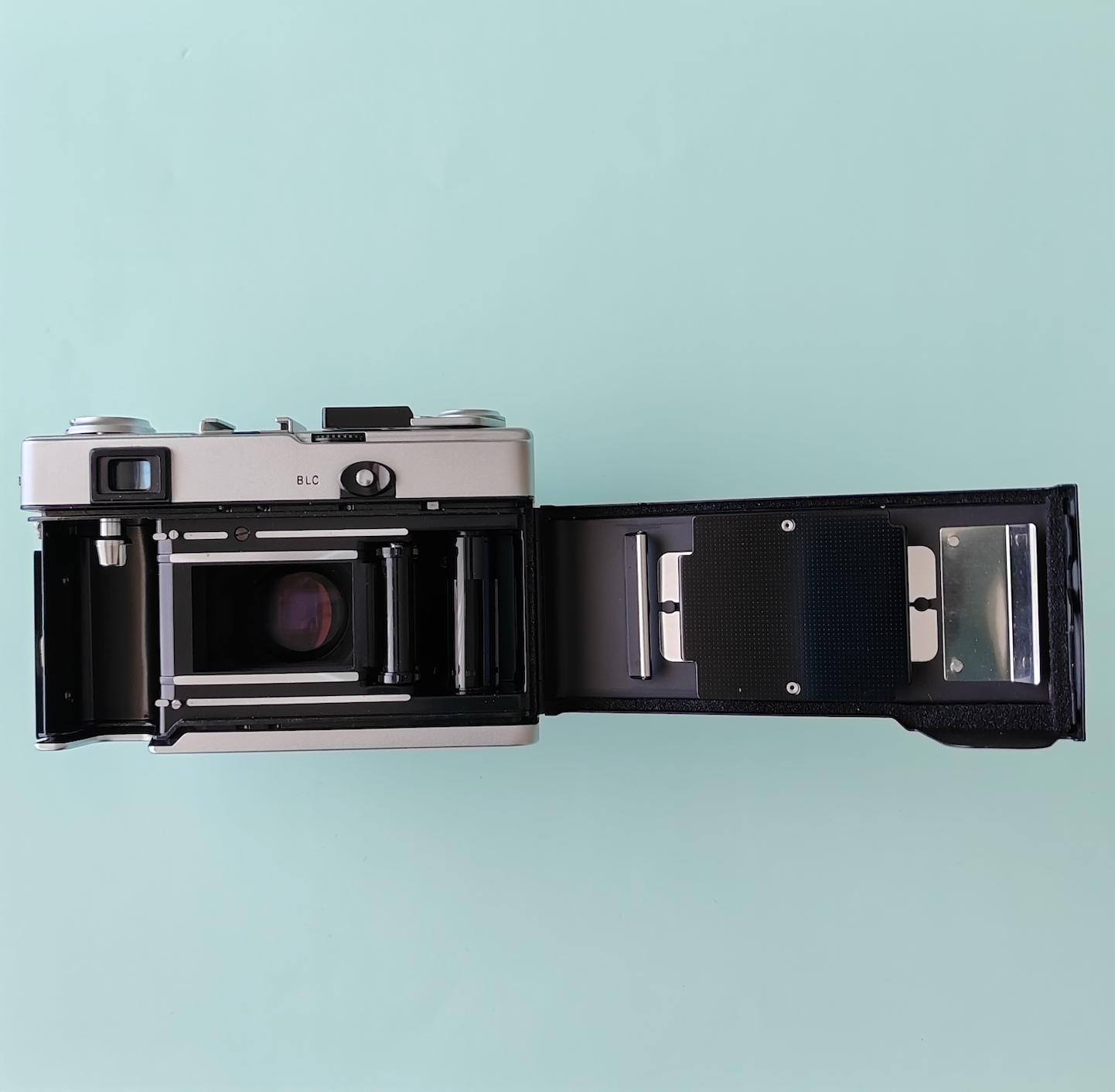 Olympus DC 35 with Deep Navy Leather