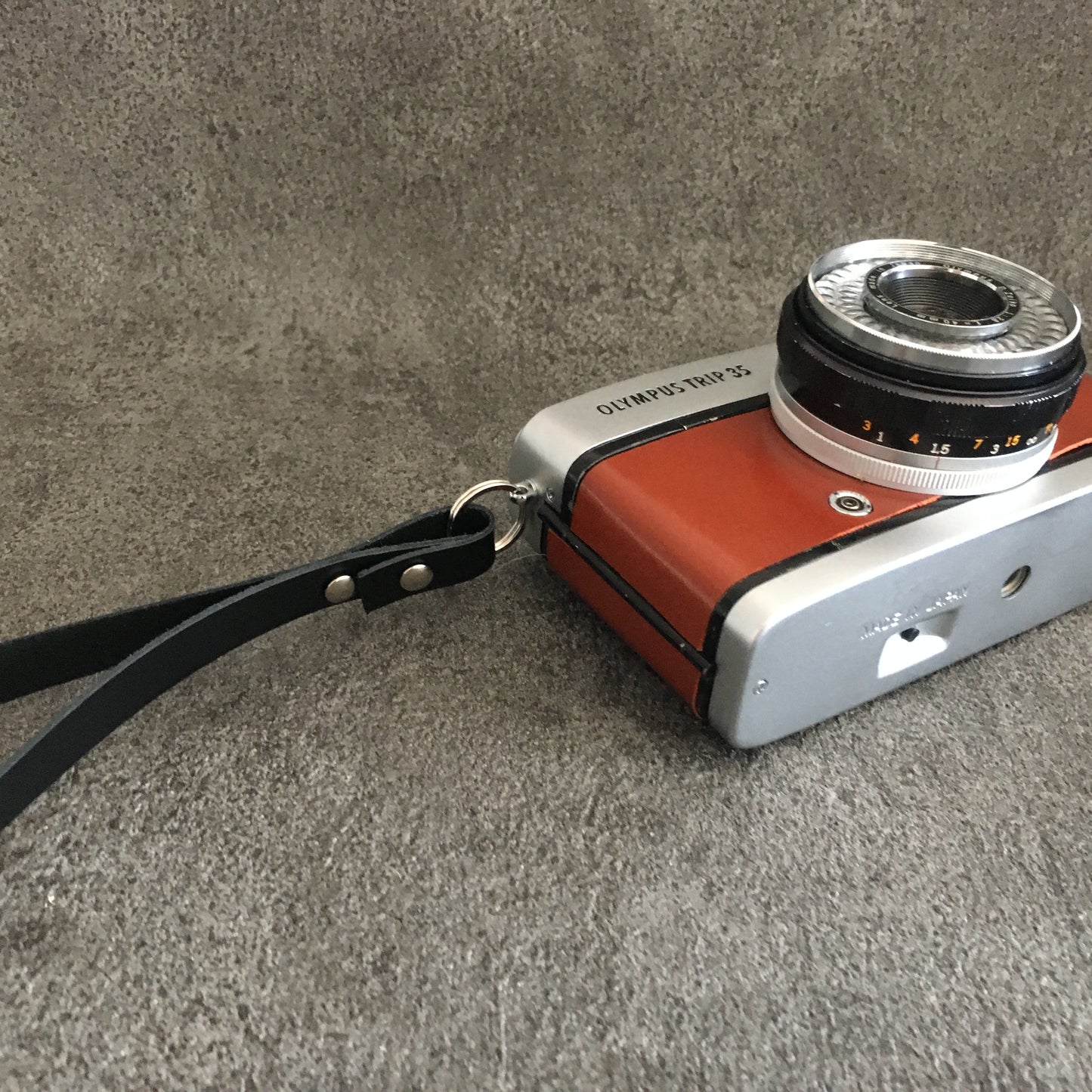 Olympus TRIP35  with russet brown leather