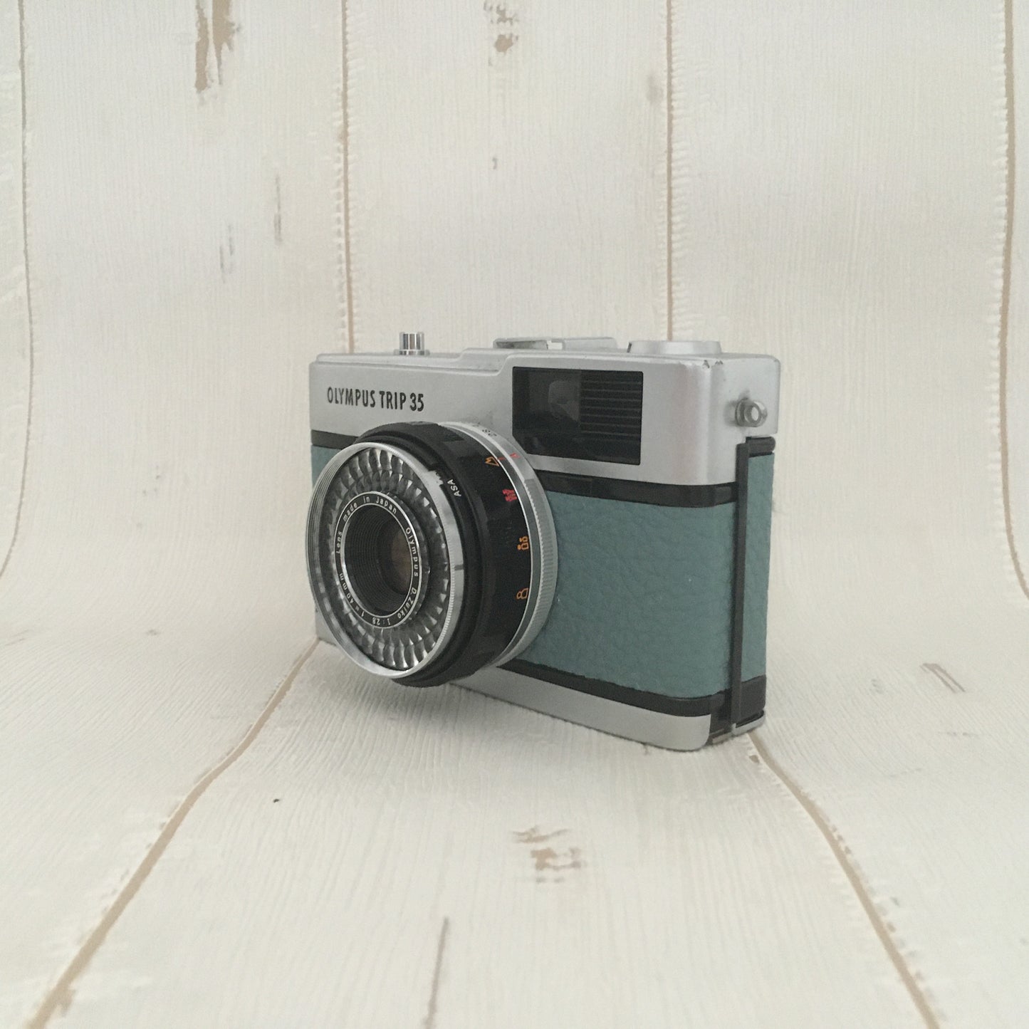 Olympus TRIP35  with mythical blue leather